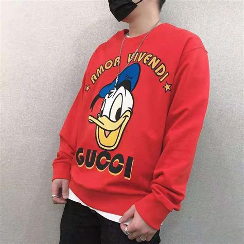 sweat gucci donald|gucci oversized sweatshirt.